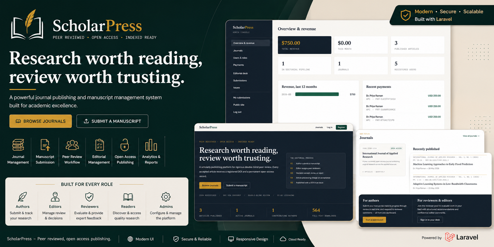 ScholarPress - Journal Publishing & Manuscript Management System